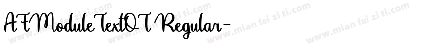 AFModuleTextOT Regular字体转换